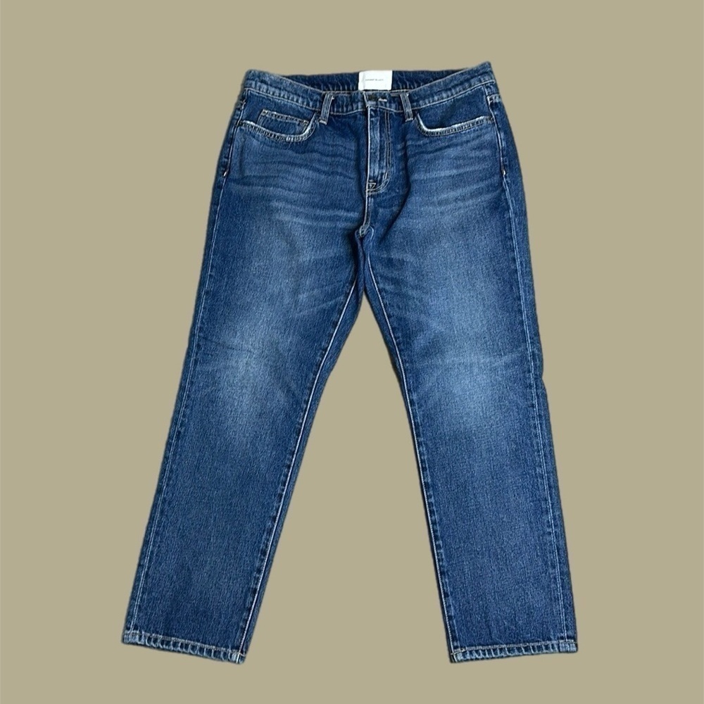 Current/Elliott Women’s Mid-Rise Ankle Straight Leg Jeans Blue Sz 30